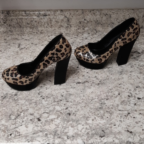 Dollhouse Shoes 75 Leopard Print Dollhouse Heels Poshmark